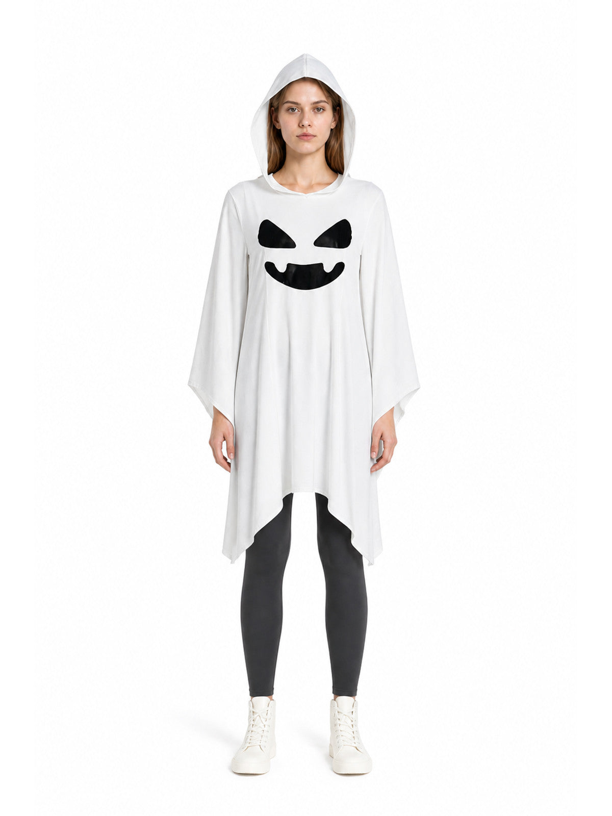 Hooded Cape with Ghost Design main product view