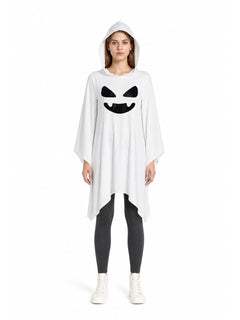 Hooded Cape with Ghost Design