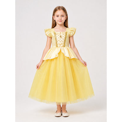 Yellow Princess Costume for Halloween main product view