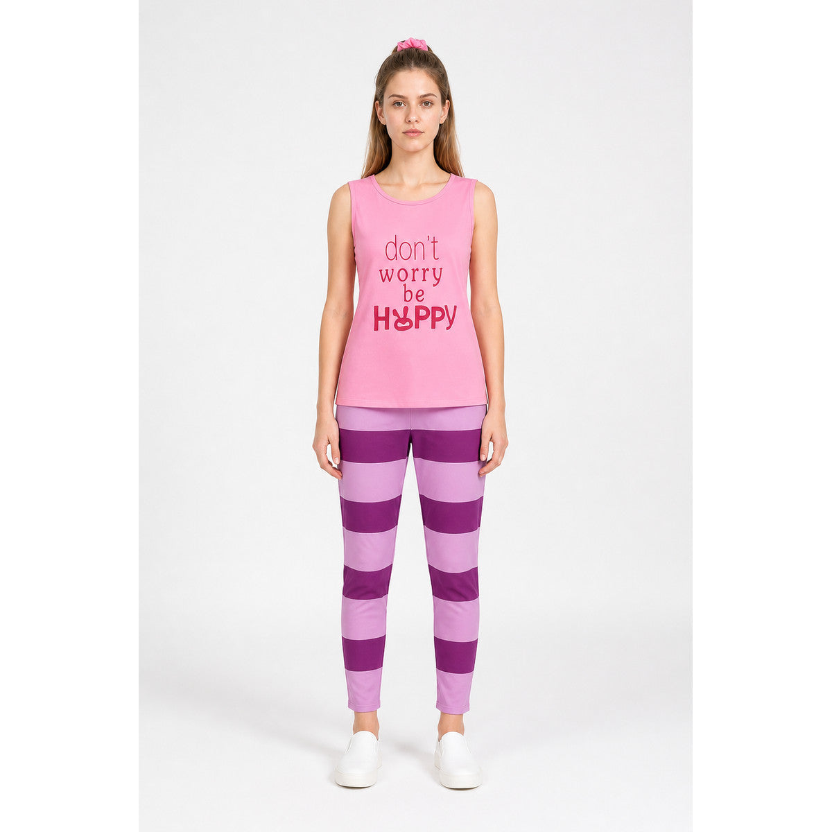3-Piece Clothing Set: Top, Pants, Hair Tie main product view