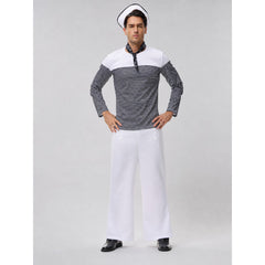Striped Nautical-Style Cosplay Shirt