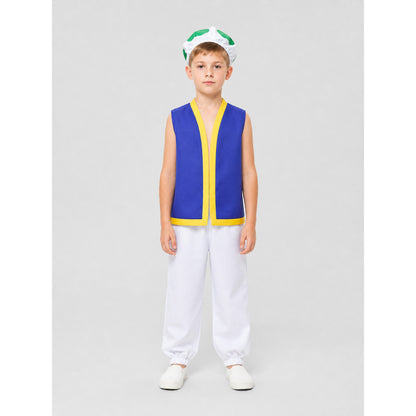 Rosalina Cosplay Costume: Top, Pants, and Hat on-model view