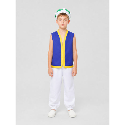 Rosalina Cosplay Costume: Top, Pants, and Hat on-model view