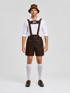 German Folk Costume: Shirt, Shorts, and Hat