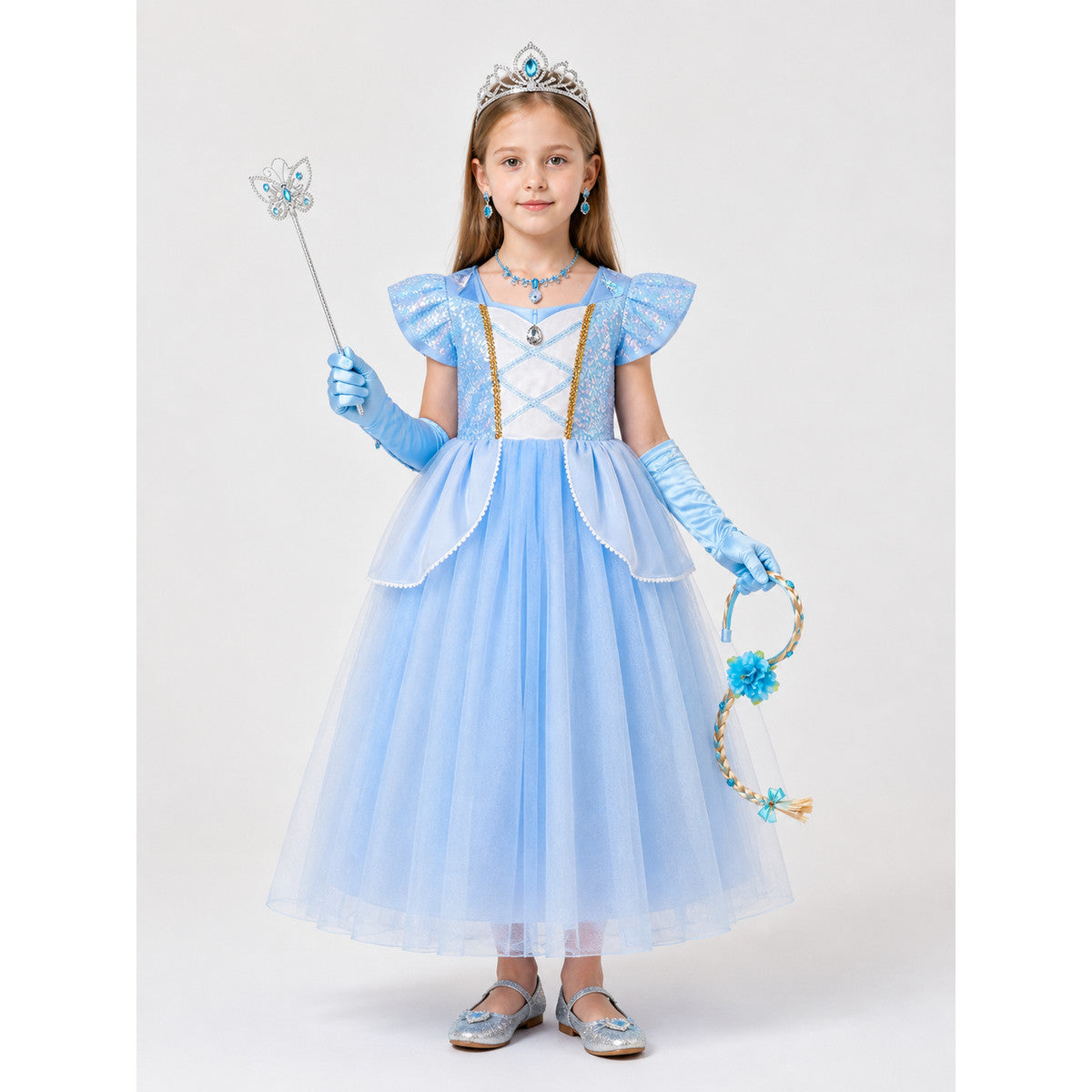 Blue Princess Costume for Halloween main product view