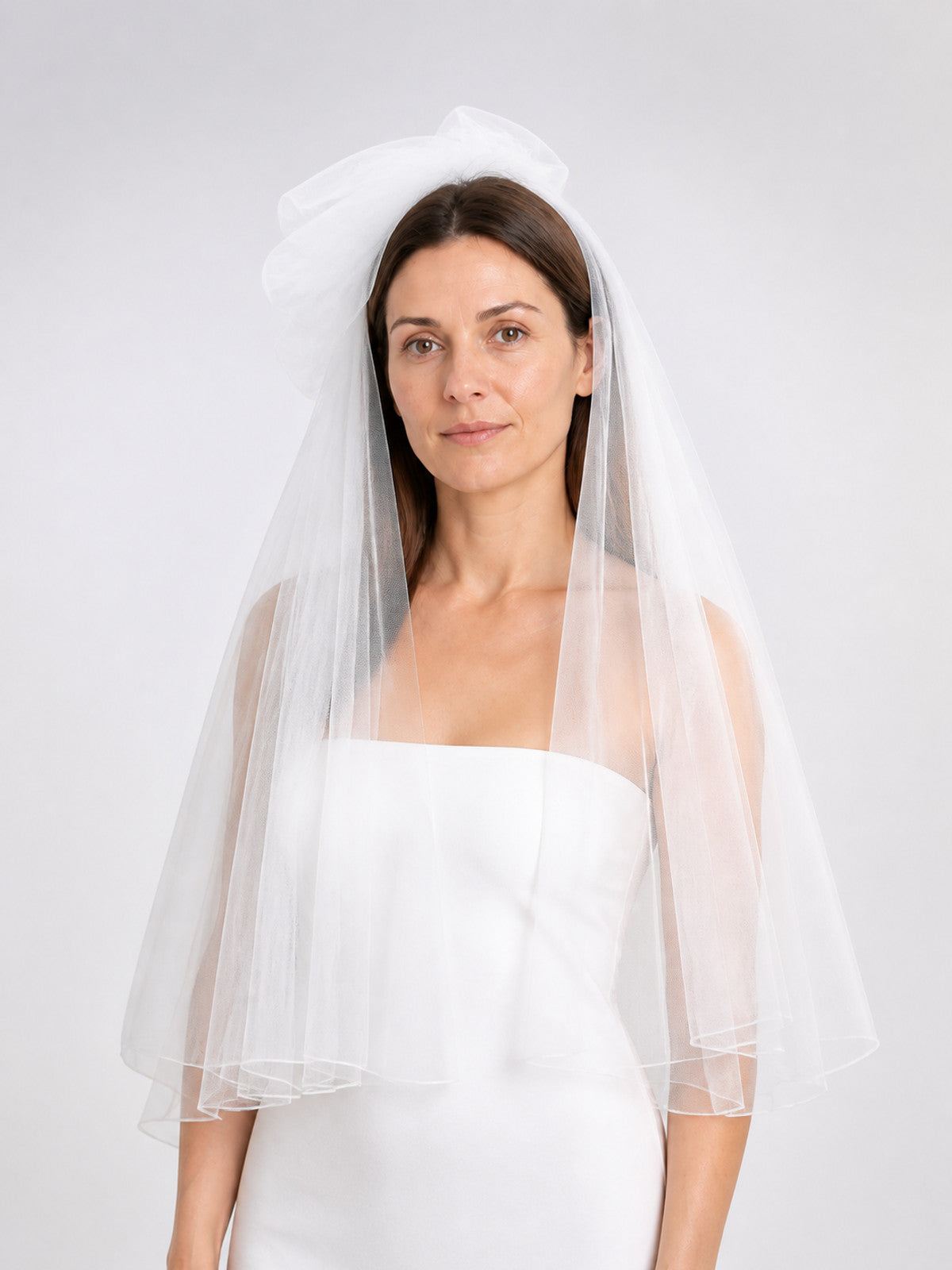 White Double-Layer Halloween Carnival Headpiece