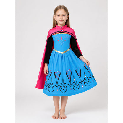 Princess Costume with Pink Cape for Halloween