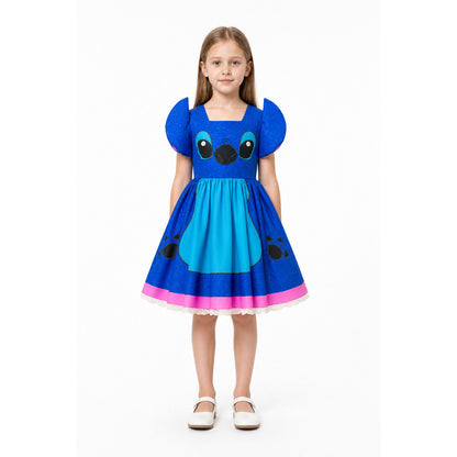 Stitch Costume with a Full Skirt and Puff Sleeves main product view