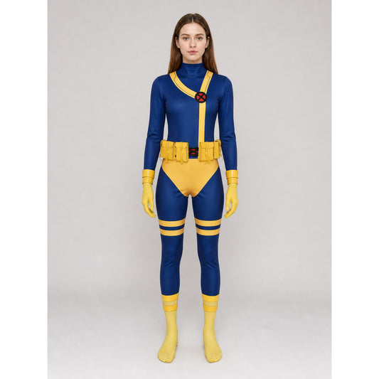 X-Men ’97 Cosplay Jumpsuit with Accessories on-model view