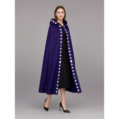 Purple Hooded Carnival Cloak