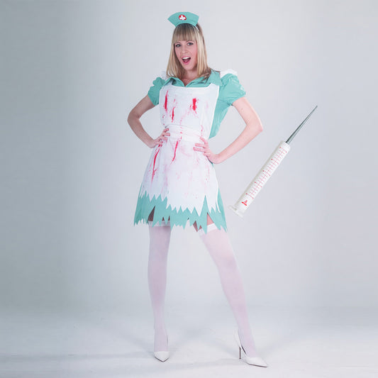 Medical Costume with Apron, Cap, and Syringe