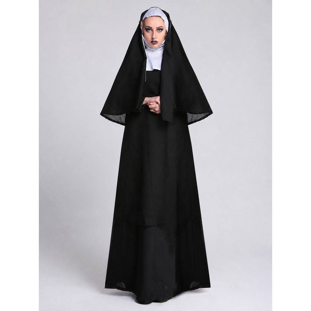 Halloween Costume with Black Veil