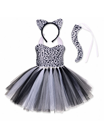Tiger Costume for Baby Kids Forest Birthday Party Tutu Dress Outfit Toddler