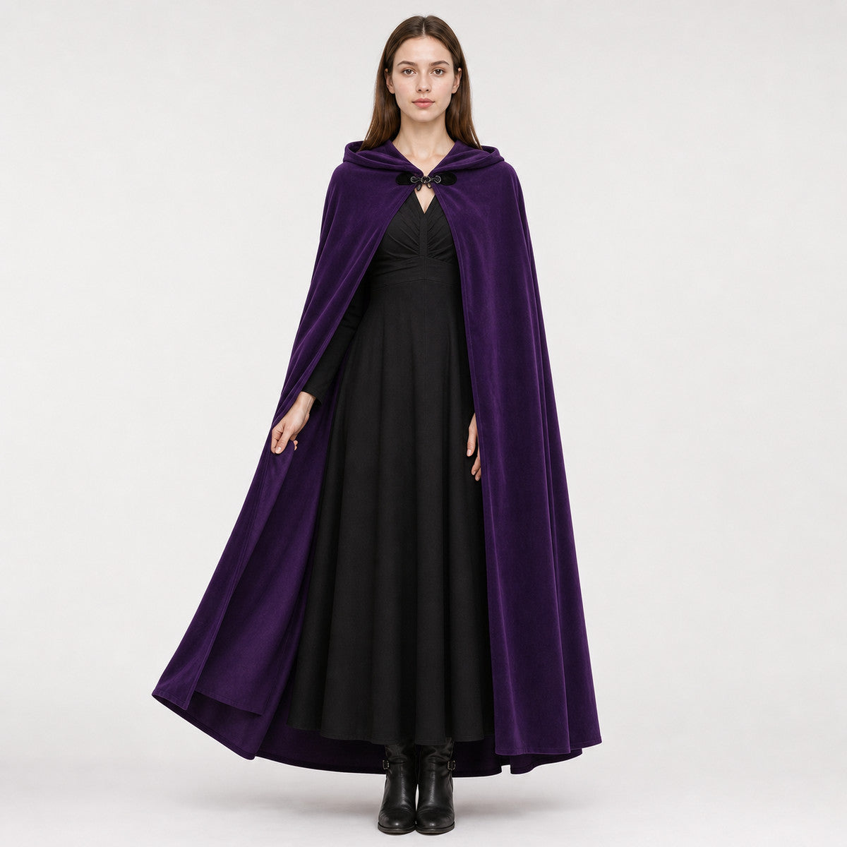 Purple Costume Cloak with Hood