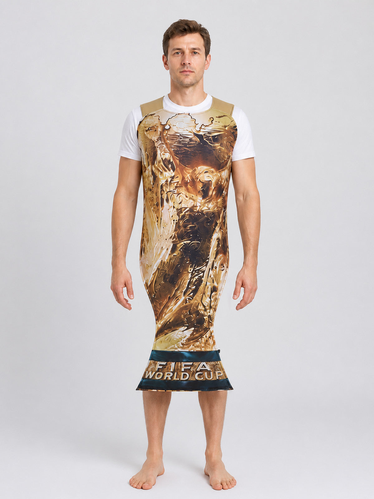 World Cup Trophy Carnival Jumpsuit on-model view