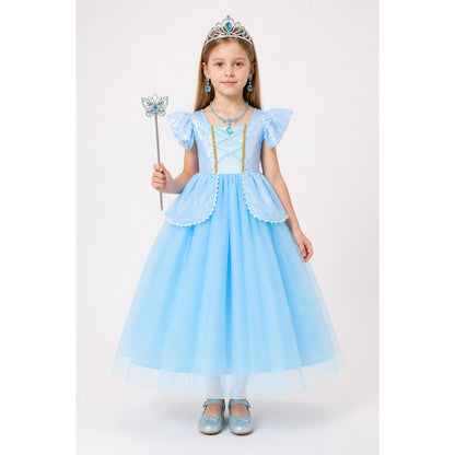 Blue Cinderella Princess Costume main product view