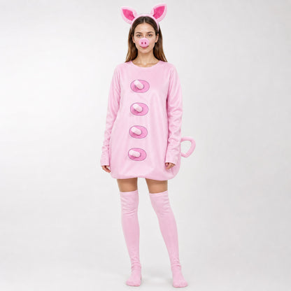 Adult Pink Pig Costume