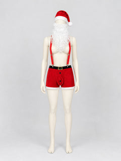 Carnival Santa Hat with Beard and Shorts