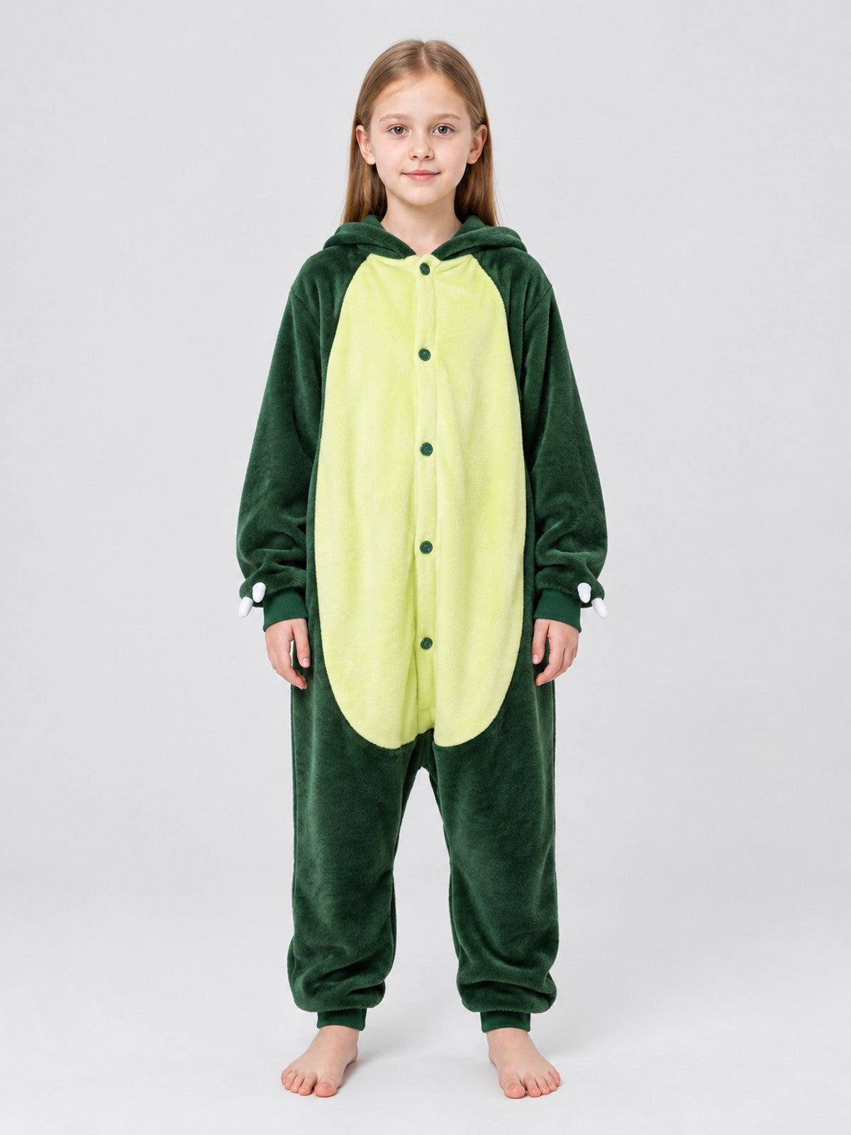 Cartoon Dinosaur Hooded Pajama Jumpsuit