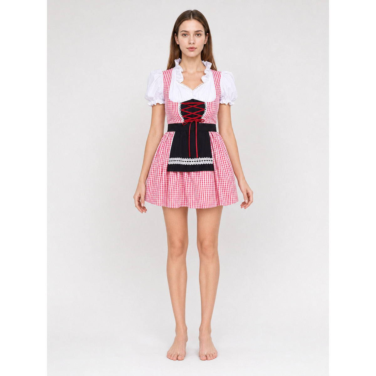 Oktoberfest-Style Carnival Dress with Apron