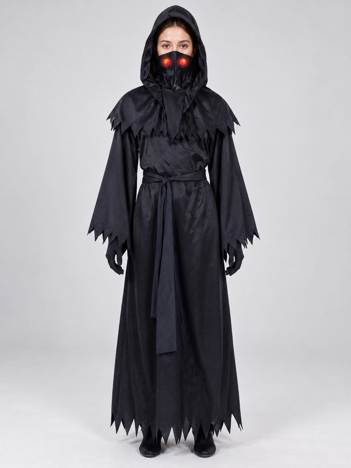 black black hooded reaper cosplay costume product image