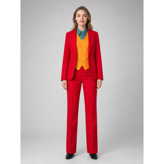 Joker Cosplay Costume, Red Set