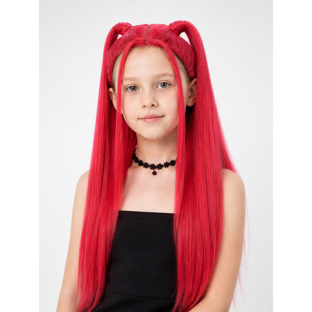 Pink-Red Carnival Wig for Halloween and Cosplay main product view