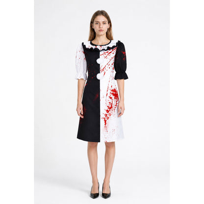 Clown Carnival Dress with Blood Print main product view