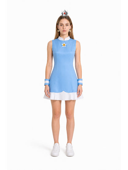 Princess Peach Cosplay Costume with Dress and Accessories main product view