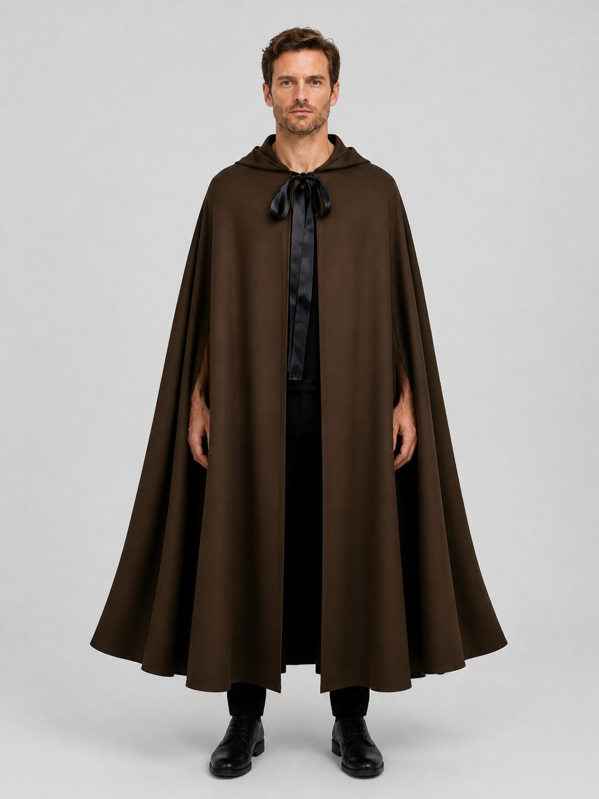 Medieval Death Cloak for Halloween Cosplay on-model view