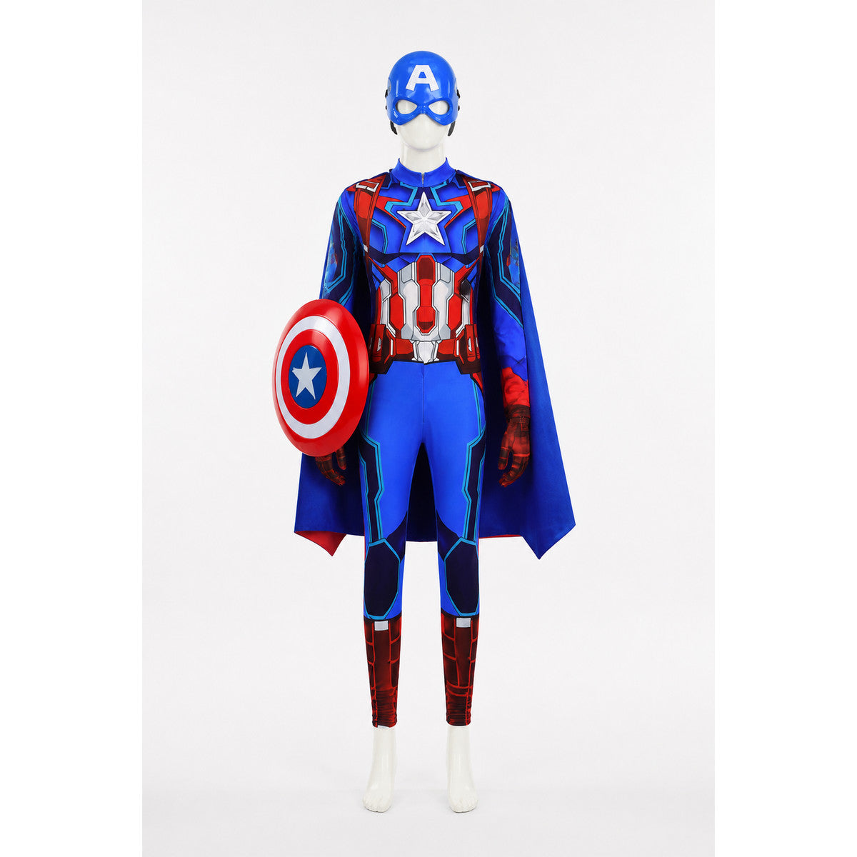 Captain America Costume with Cape and Mask main product view