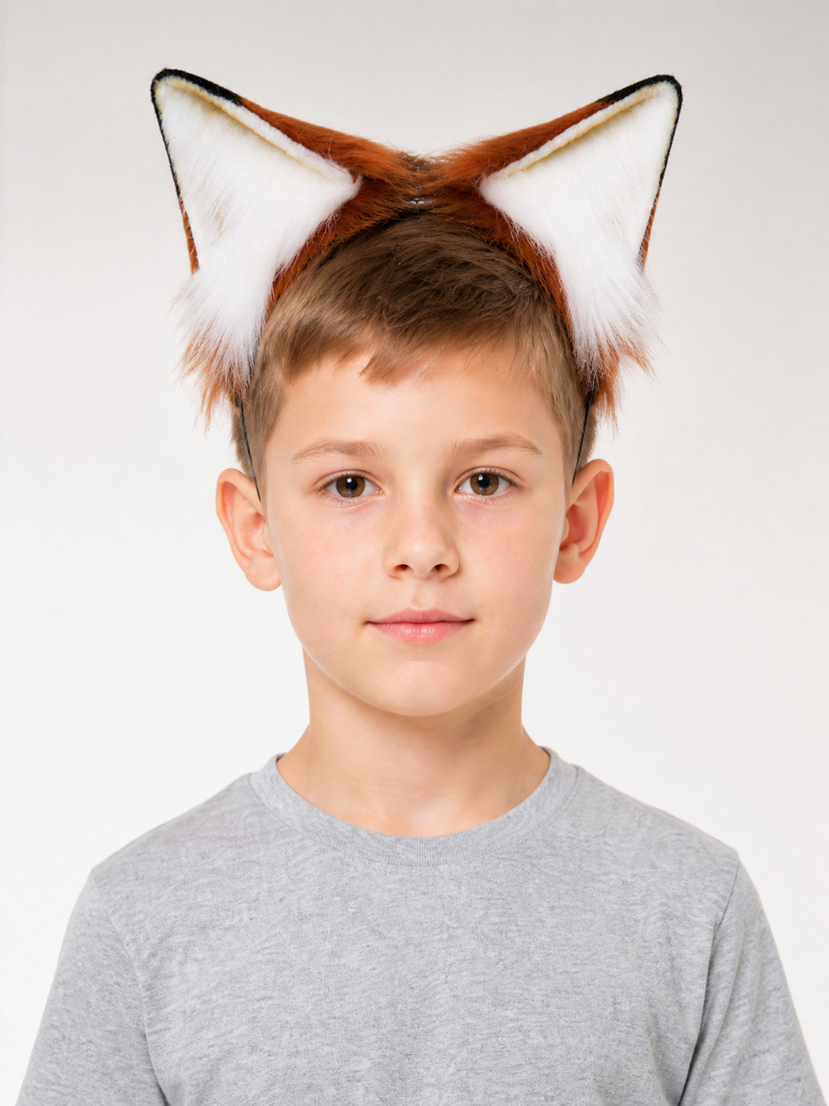 Fox-Ear Carnival Headband, Orange-Brown main product view