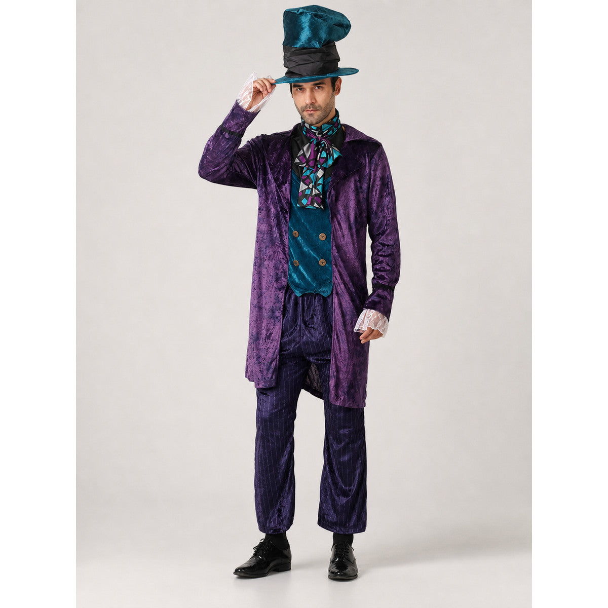Theatrical Costume with Top Hat, Purple Ensemble