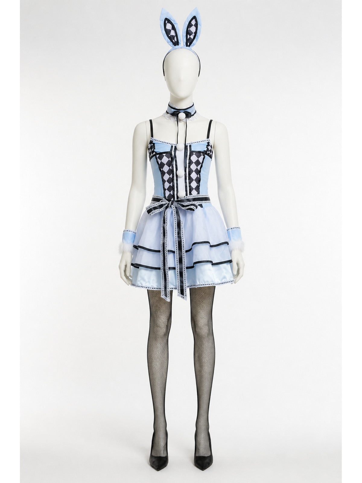Bunny Cosplay Costume with Ears and a Full Skirt main product view