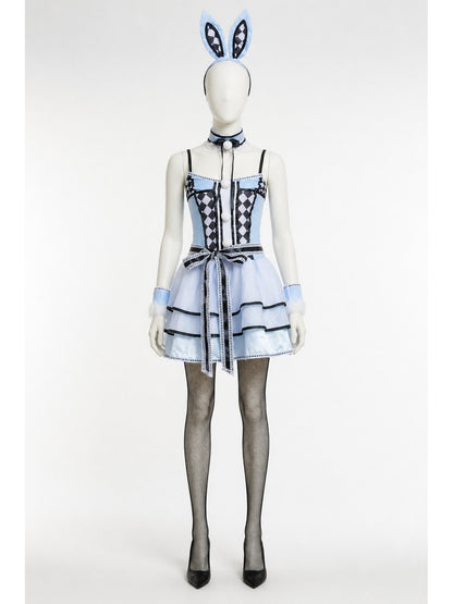 Bunny Cosplay Costume with Ears and a Full Skirt main product view