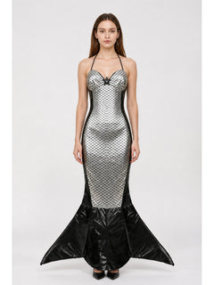 Mermaid Dress with Fish Tail and Scales