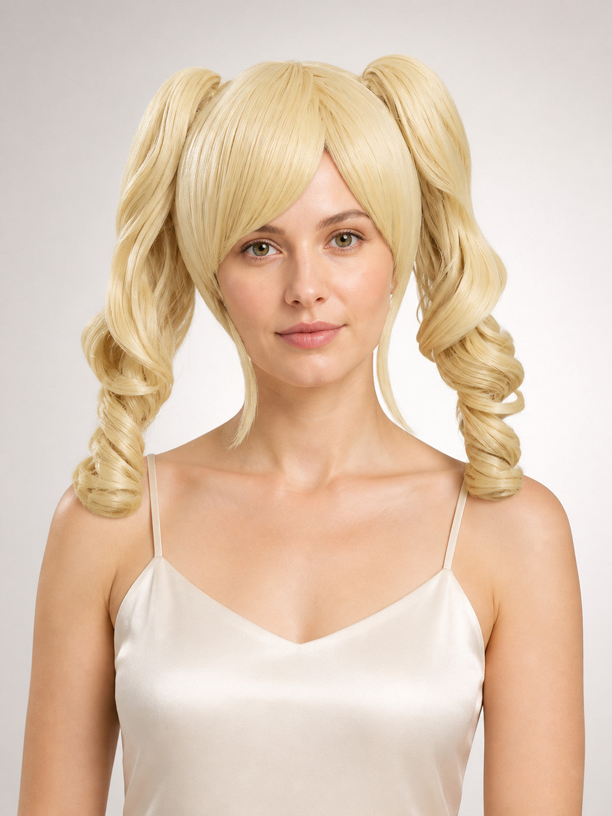 Carnival Wig, Light Golden with Two Ponytails main product view