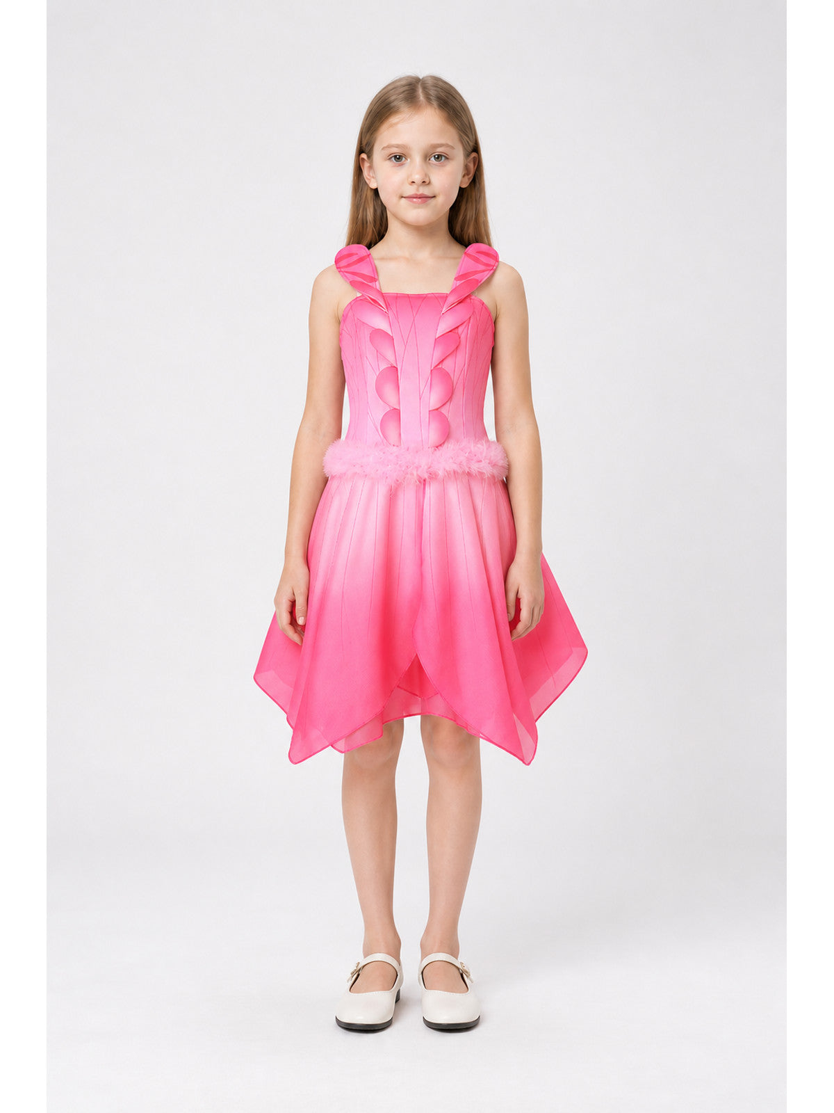 Pink Cosplay Dress with an Asymmetrical Hem main product view