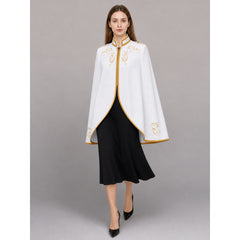 White carnival jacket with gold trim
