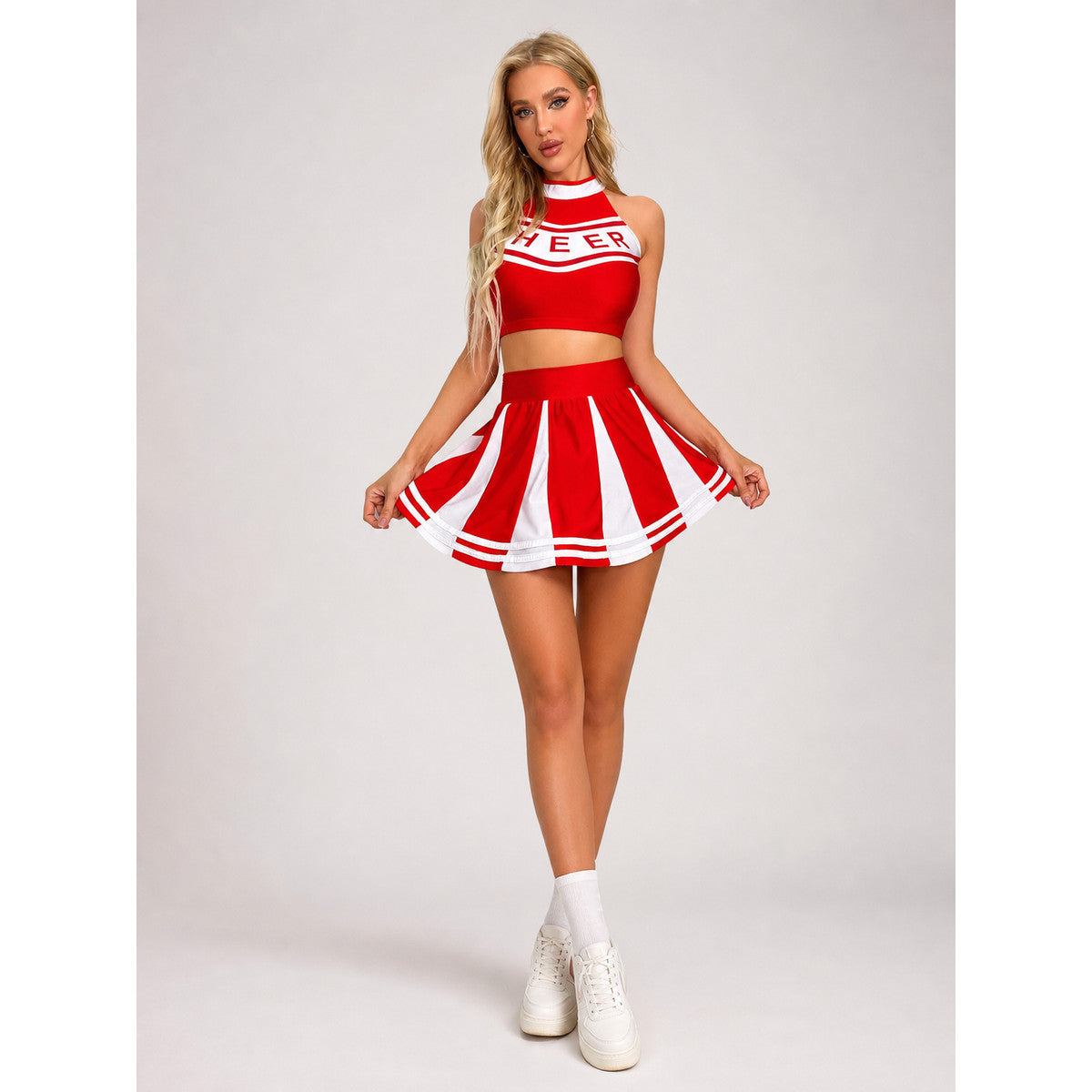 Two-Piece Performance Costume with “Cheer” Lettering