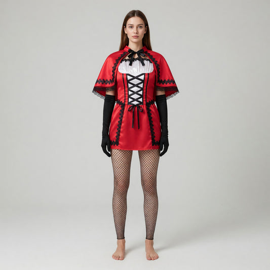 Gothic Little Red Riding Hood Costume for Cosplay