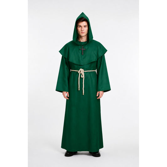 Monk Robe with Hood and Cross for Halloween main product view