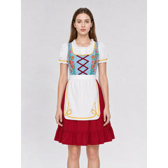 Oktoberfest-Style Folk Costume with Apron
