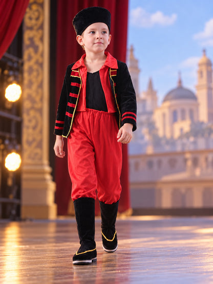 Children’s stage costume with shoes and headwear main product view