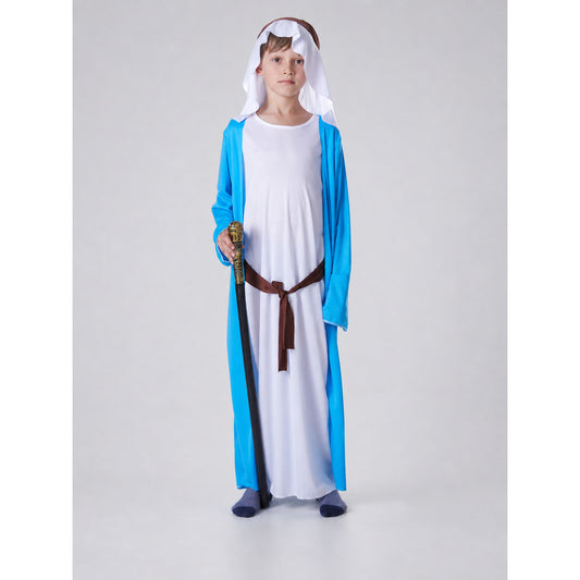 Carnival Costume Long Robe with Belt and Cape