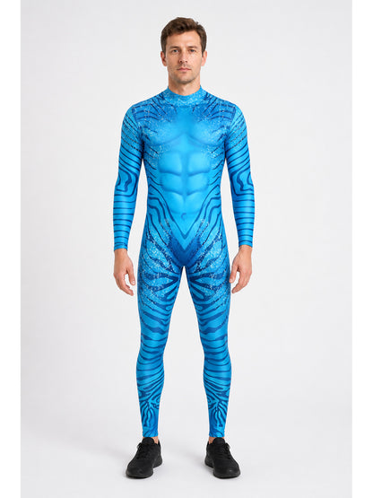 Avatar 3 Cosplay Costume, Blue Jumpsuit main product view