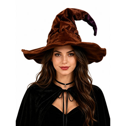 Wide-Brimmed Carnival Witch Hat