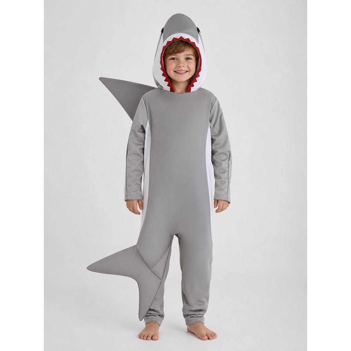 Adult Shark Jumpsuit Costume with Hood