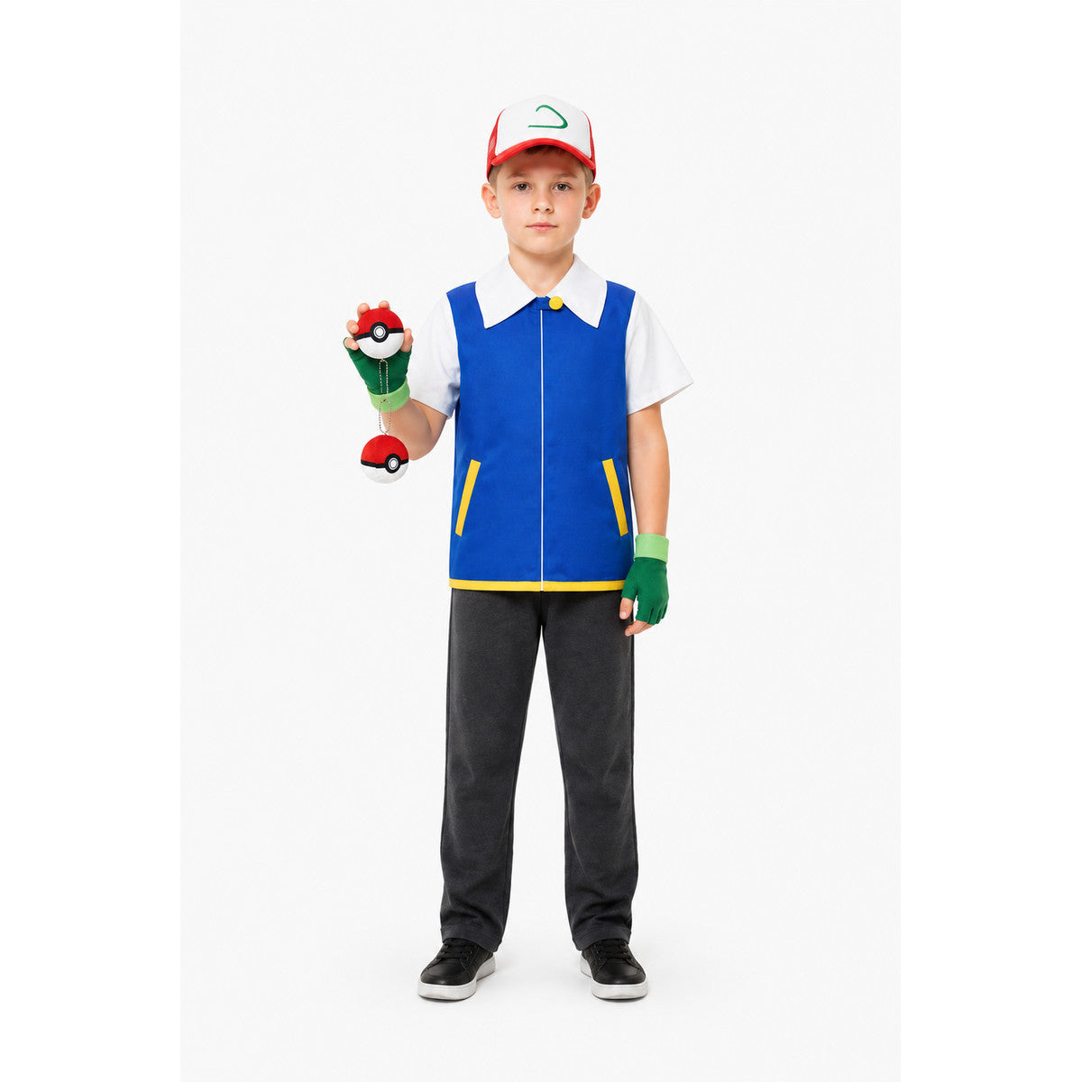 Children’s cosplay costume: jacket, cap, gloves main product view