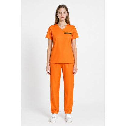Prison Uniform Costume — T-Shirt and Pants main product view